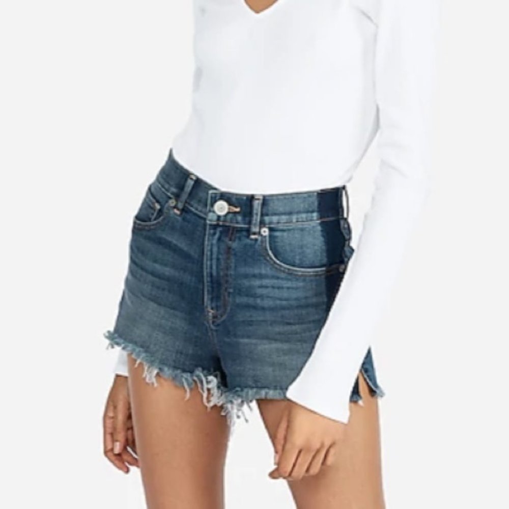✨Express Shortie High Rise Jean Shorts✨